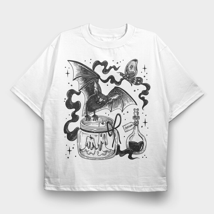 Witch 09, Tricou Oversize Barbati (Unisex)