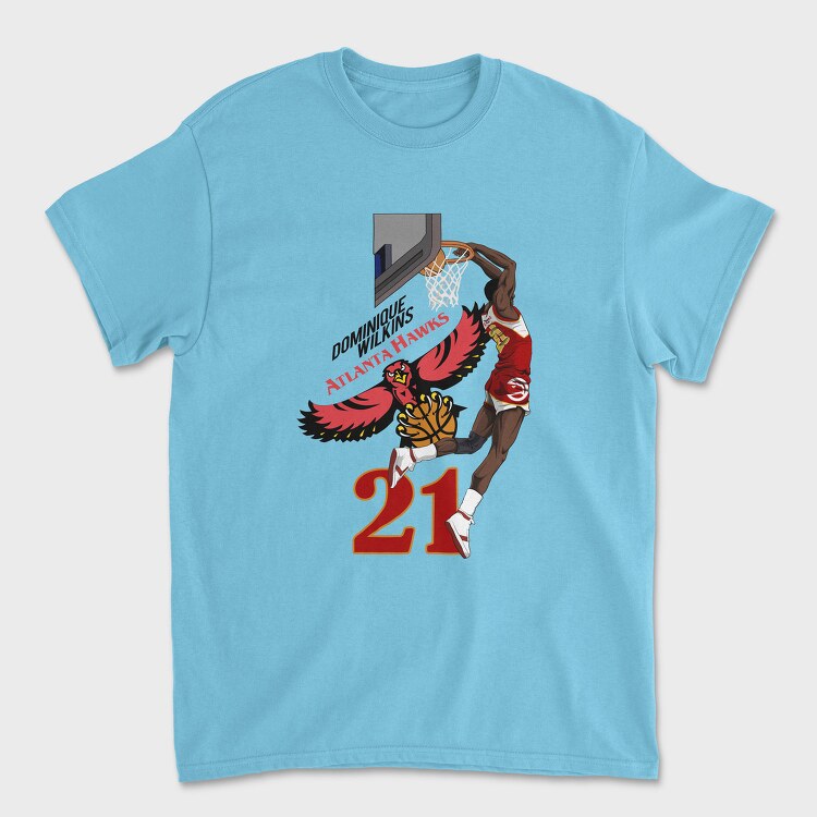 DOMINIQUE WILKINS Dunk1, Tricou Barbati (Unisex)