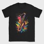 Colorful Saxophone, Tricou Barbati (Unisex)