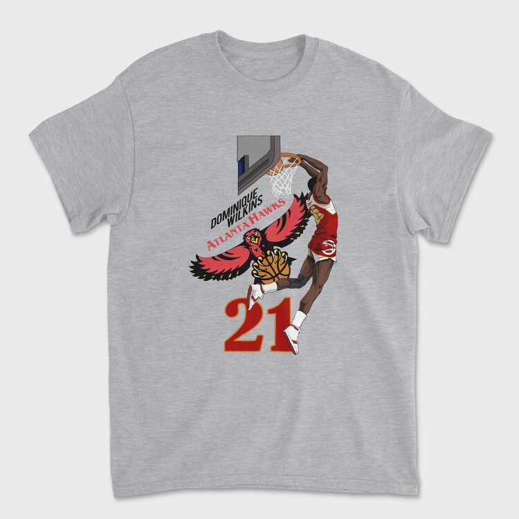 DOMINIQUE WILKINS Dunk1, Tricou Barbati (Unisex)