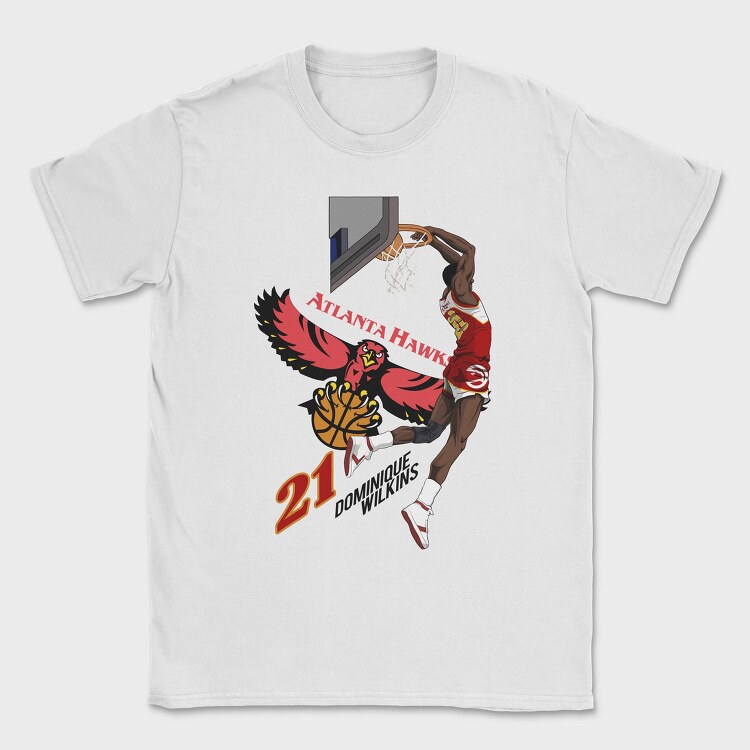 DOMINIQUE WILKINS Dunk2, Tricou Barbati (Unisex)