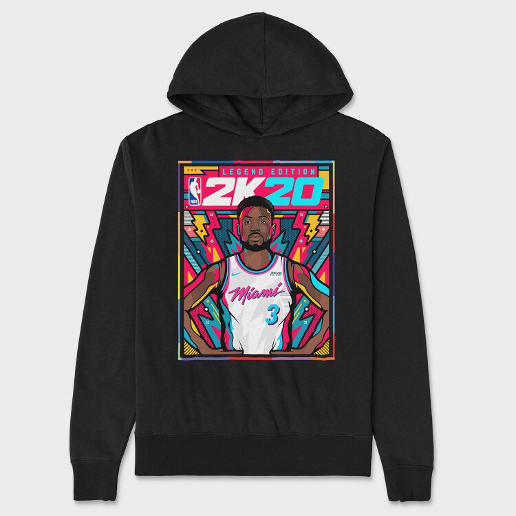 MIAMI WADE 2K20, Hanorac Oversize Barbati (Unisex)