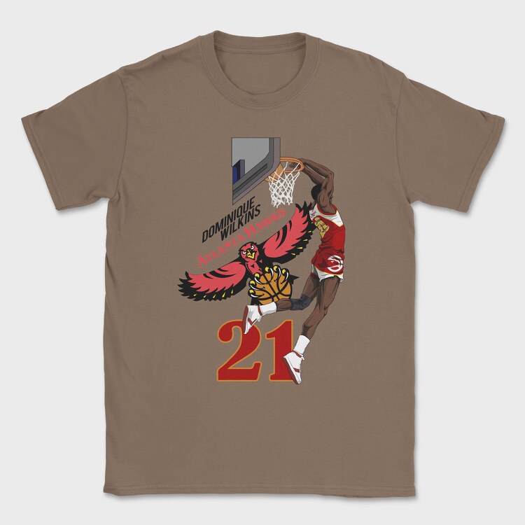 DOMINIQUE WILKINS Dunk1, Tricou Barbati (Unisex)