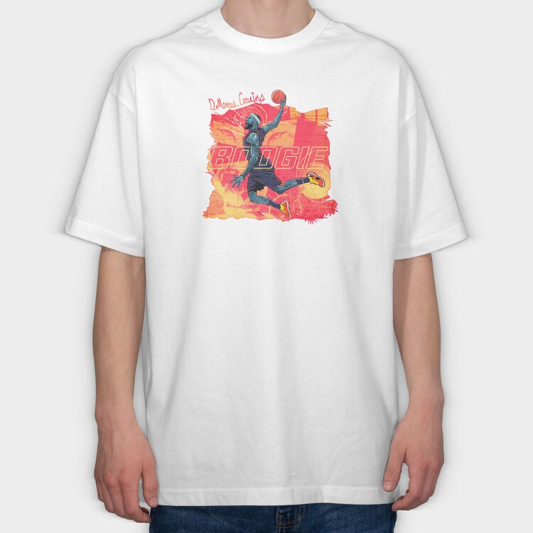 DEMARCUS COUSINS Art design2, Tricou Oversize Barbati (Unisex)