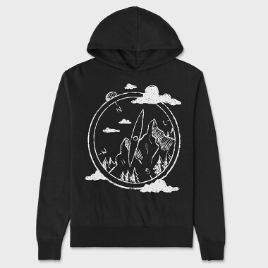 Compass Mountains, Hanorac Oversize Barbati (Unisex)