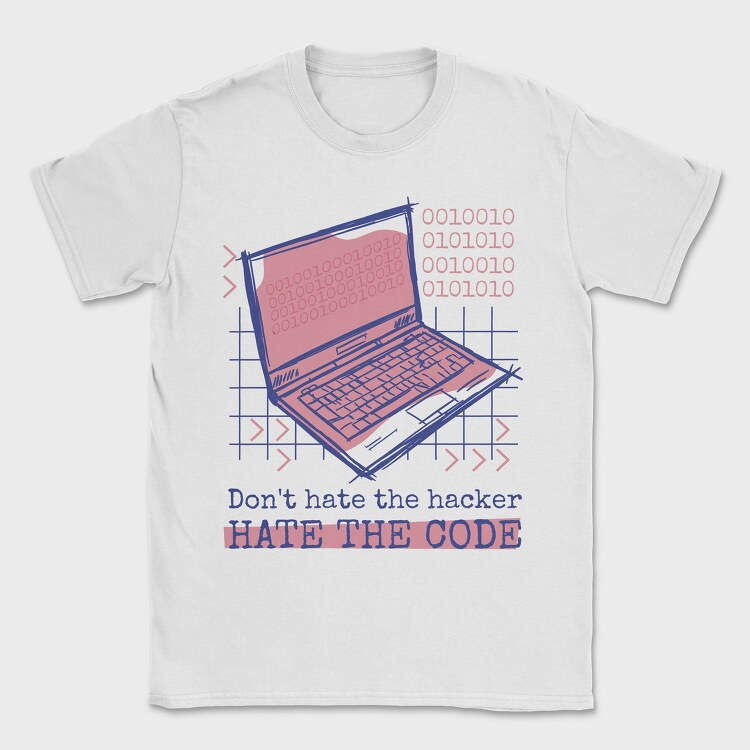 Computer Hacker Code, Tricou Barbati (Unisex)