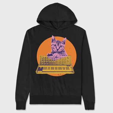 Cat Synth, Hanorac Oversize Barbati (Unisex)