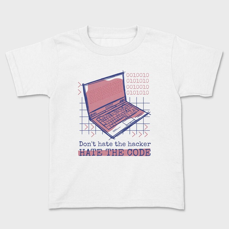 Computer Hacker Code, Tricou Copii