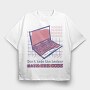 Computer Hacker Code, Tricou Oversize Barbati (Unisex)