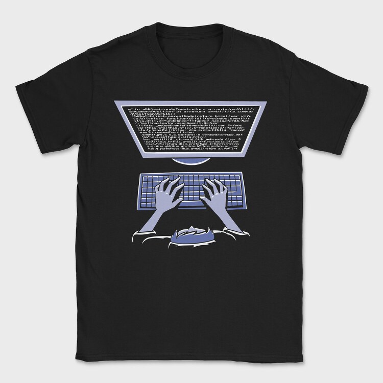 Computer Programming Coder, Tricou Barbati (Unisex)