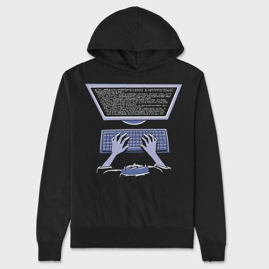 Computer Programming Coder, Hanorac Oversize Barbati (Unisex)