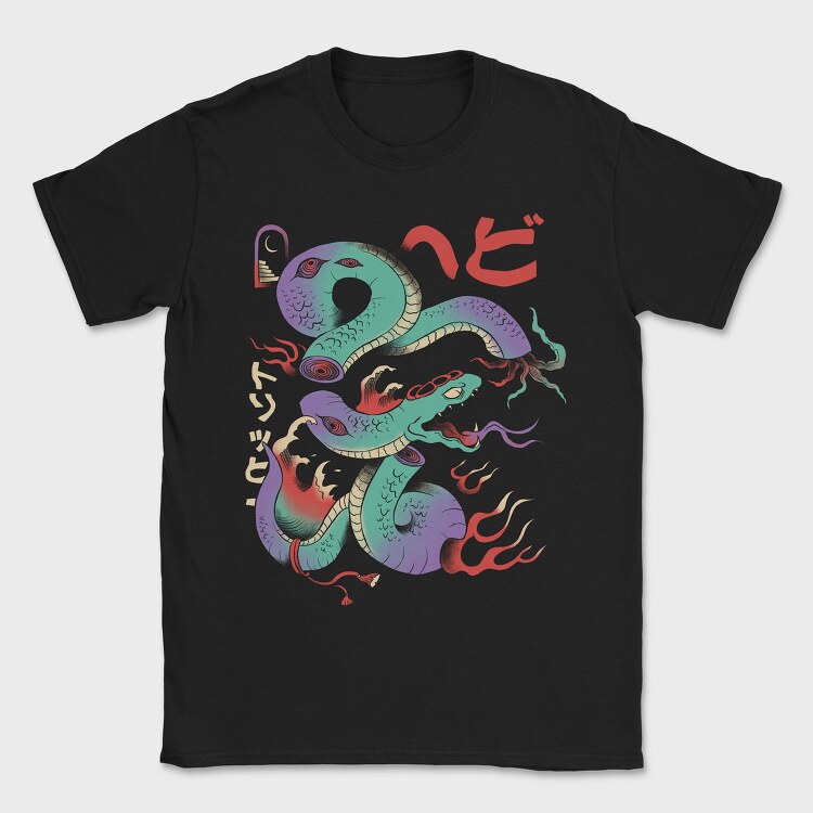 Psychedelic Japanese 06, Tricou Barbati (Unisex)