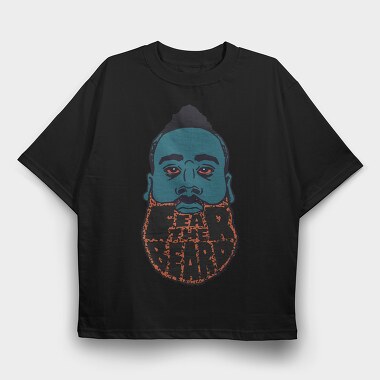 FEAR THE BEARD, Tricou Oversize Barbati (Unisex)