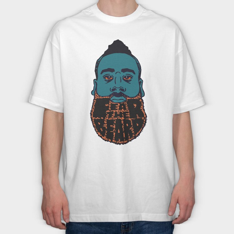 FEAR THE BEARD, Tricou Oversize Barbati (Unisex)