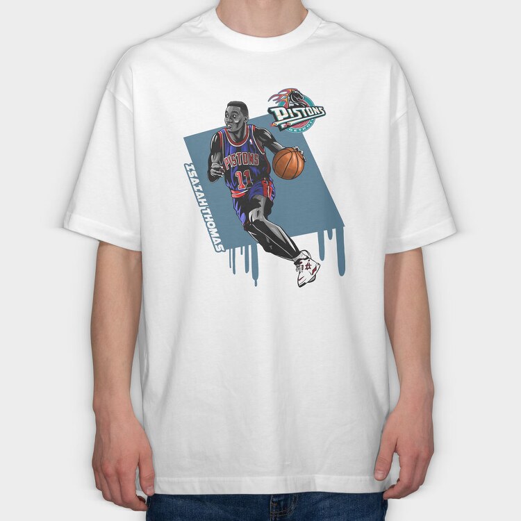 ISAIAH THOMAS Art1, Tricou Oversize Barbati (Unisex)