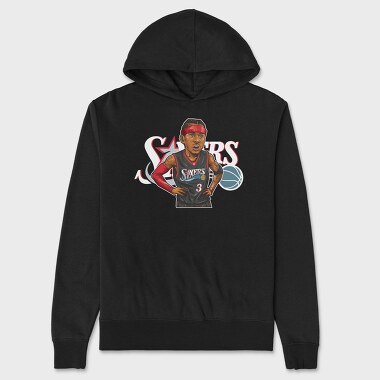 IVERSON Sixers, Hanorac Oversize Barbati (Unisex)