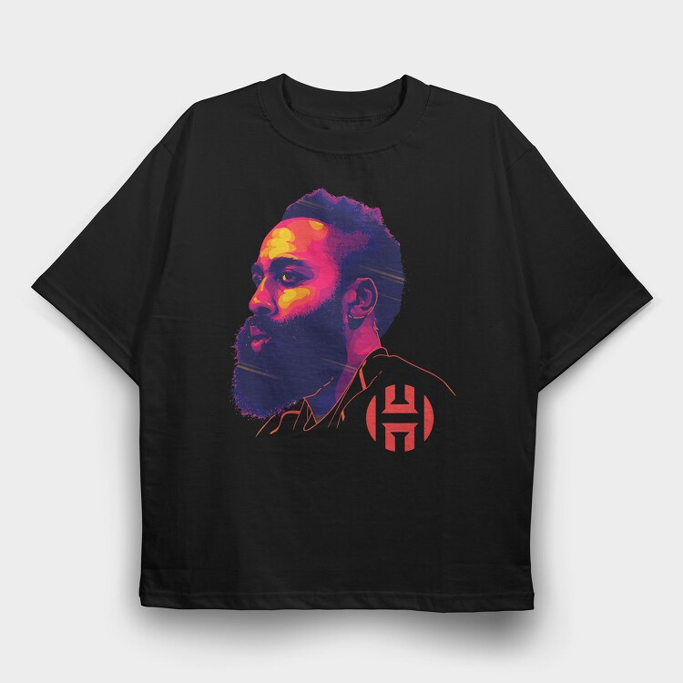 JAMES HARDEN Art1, Tricou Oversize Barbati (Unisex)