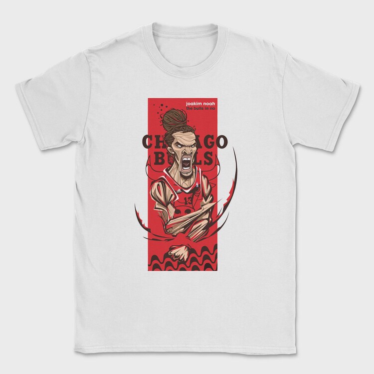 JOAKIM NOAH, Tricou Barbati (Unisex)