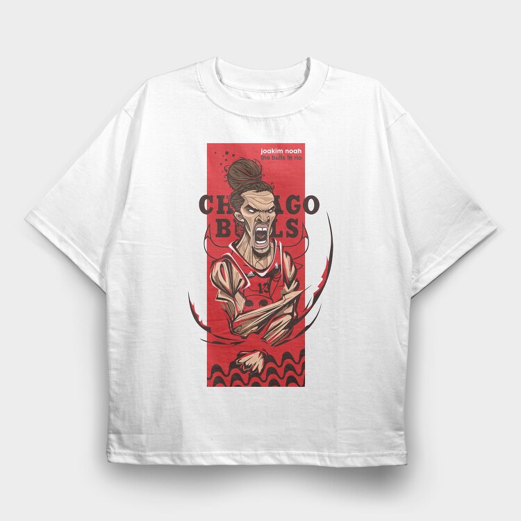 JOAKIM NOAH, Tricou Oversize Barbati (Unisex)