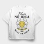 Confused Flower Quote Nc, Tricou Oversize Barbati (Unisex)