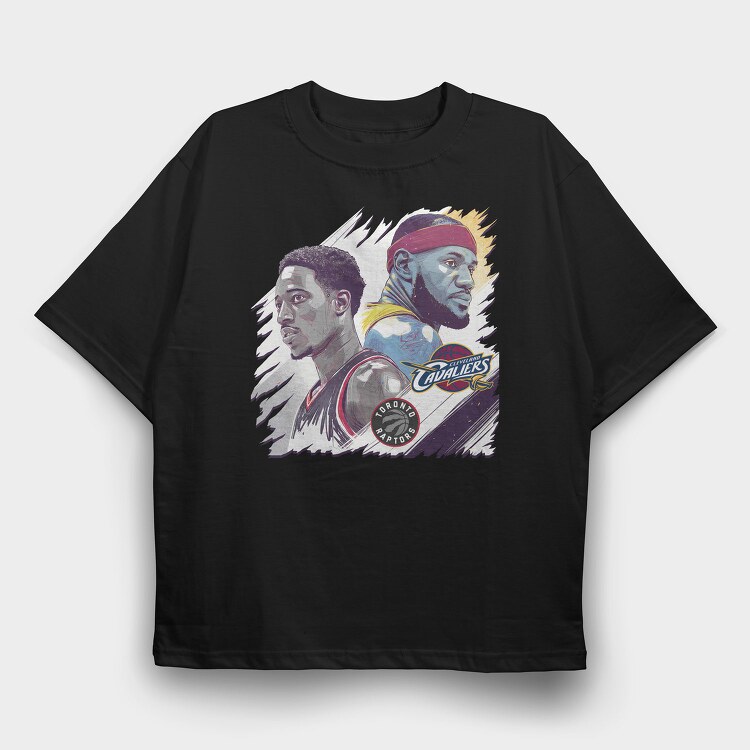 NBA STARS 1, Tricou Oversize Barbati (Unisex)