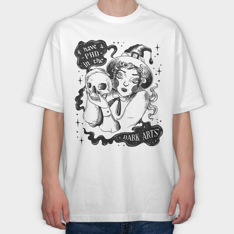 Witch 01, Tricou Oversize Barbati (Unisex)