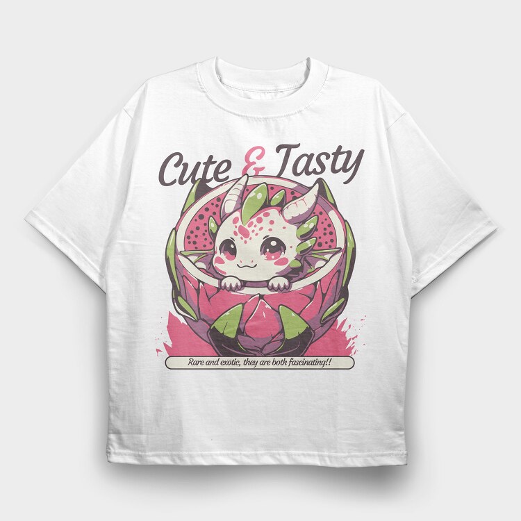 Cute Fantasy Dragon, Tricou Oversize Barbati (Unisex)