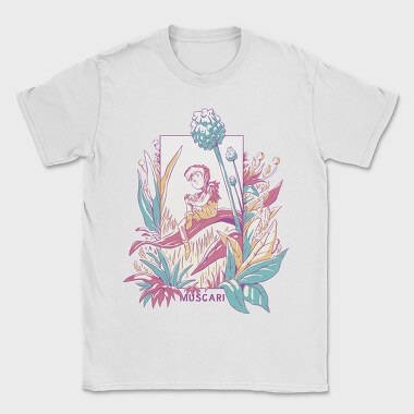 Cute Fantasy Fairy With Flowers Fairycore, Tricou Barbati (Unisex)