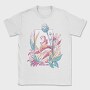 Cute Fantasy Fairy With Flowers Fairycore, Tricou Barbati (Unisex)