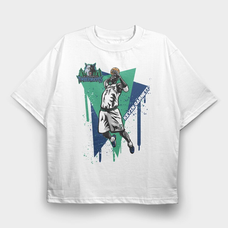KEVIN GARNETT Art1, Tricou Oversize Barbati (Unisex)