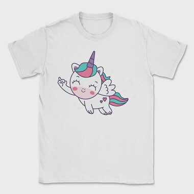 Cute Flying Unicorn, Tricou Barbati (Unisex)