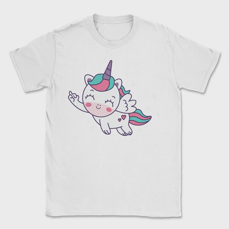 Cute Flying Unicorn, Tricou Barbati (Unisex)