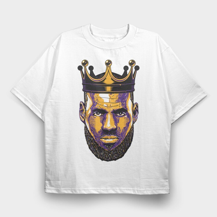 KING JAMES 1, Tricou Oversize Barbati (Unisex)