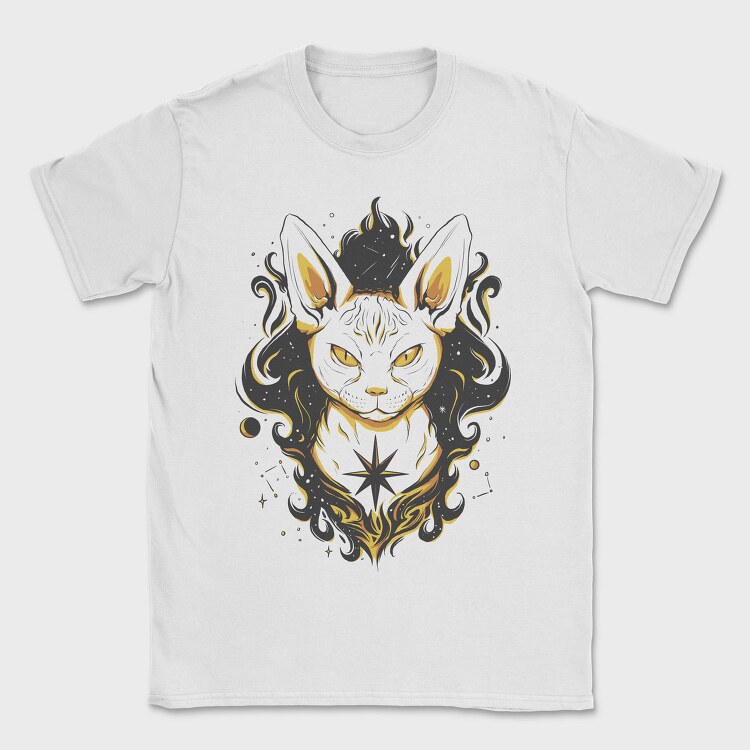 Space Sphynx Cat, Tricou Barbati (Unisex)