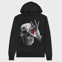 Skull Face, Hanorac Oversize Barbati (Unisex)