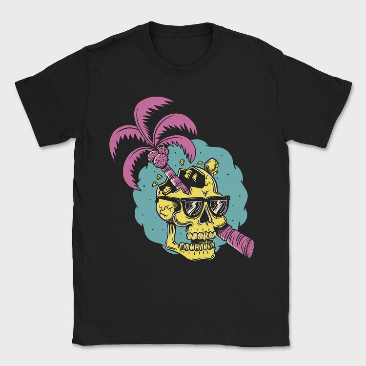 Skull Cracking, Tricou Barbati (Unisex)