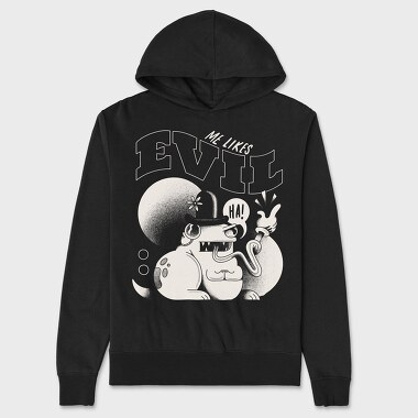 Retro Villains 01, Hanorac Oversize Barbati (Unisex)