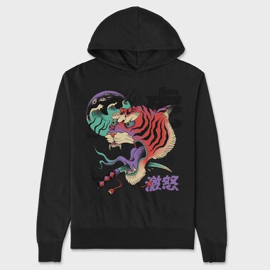 Psychedelic Japanese 03, Hanorac Oversize Barbati (Unisex)