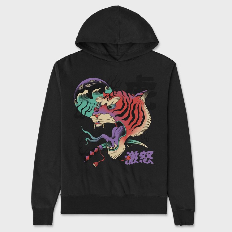 Psychedelic Japanese 03, Hanorac Oversize Barbati (Unisex)