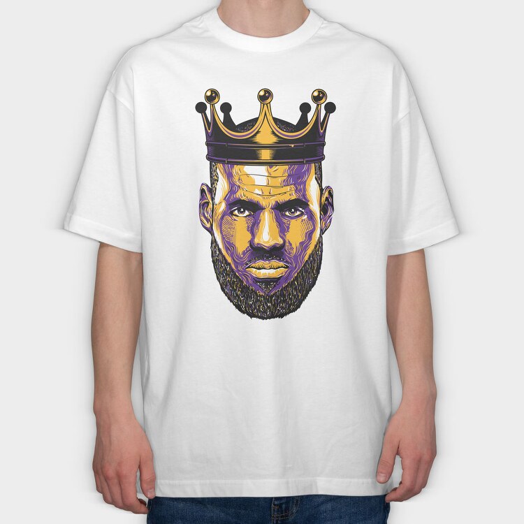 KING JAMES 1, Tricou Oversize Barbati (Unisex)