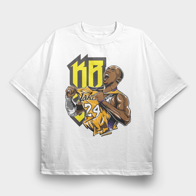 KOBE Art2, Tricou Oversize Barbati (Unisex)