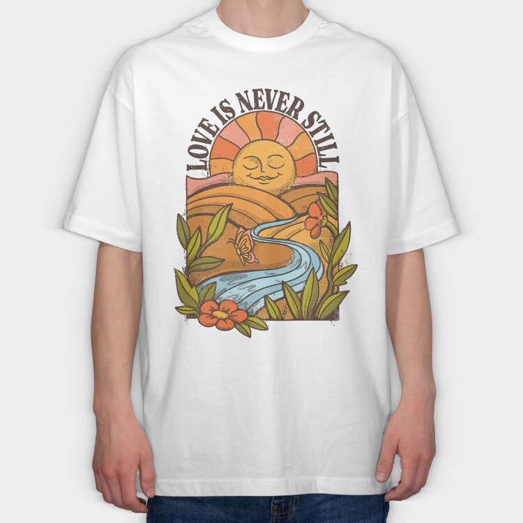 Paz Mental Vintage 02, Tricou Oversize Barbati (Unisex)