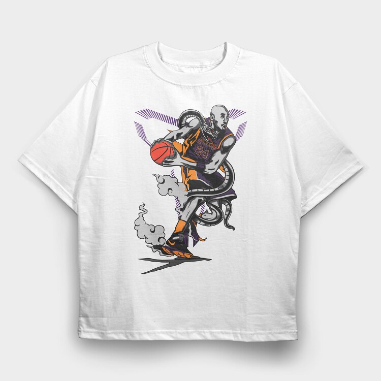 BLACK MAMBA Kobe, Tricou Oversize Barbati (Unisex)