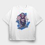 Christian Marquise Wood Art, Tricou Oversize Barbati (Unisex)