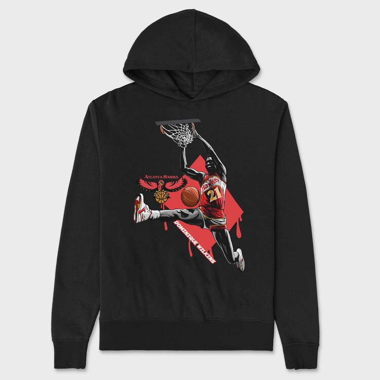 D WILKINS Art1, Hanorac Oversize Barbati (Unisex)