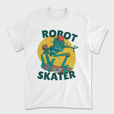 Robot Skater, Tricou Barbati (Unisex)