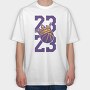 23 KING JAMES, Tricou Oversize Barbati (Unisex)