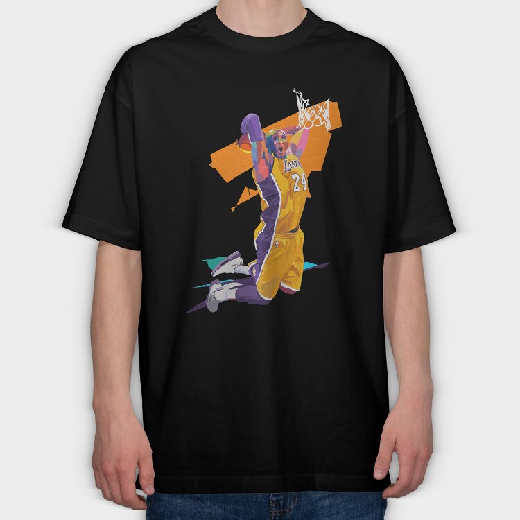 KOBE Dunk Art1, Tricou Oversize Barbati (Unisex)