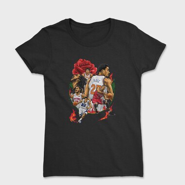 D ROSE Collage Art, Tricou Femei