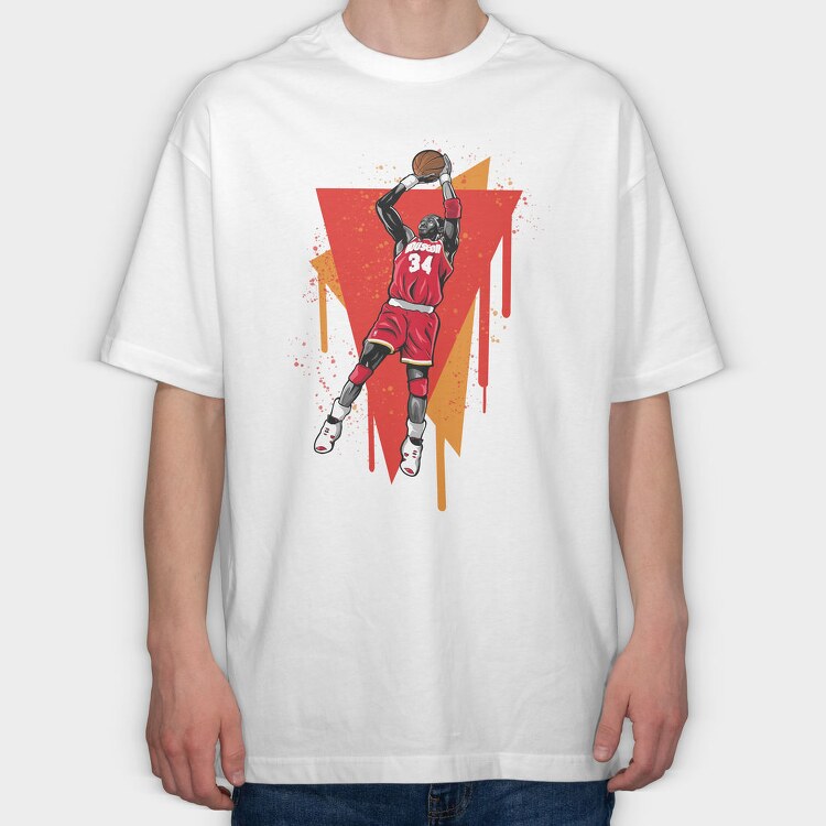 OLAJUWON, Tricou Oversize Barbati (Unisex)